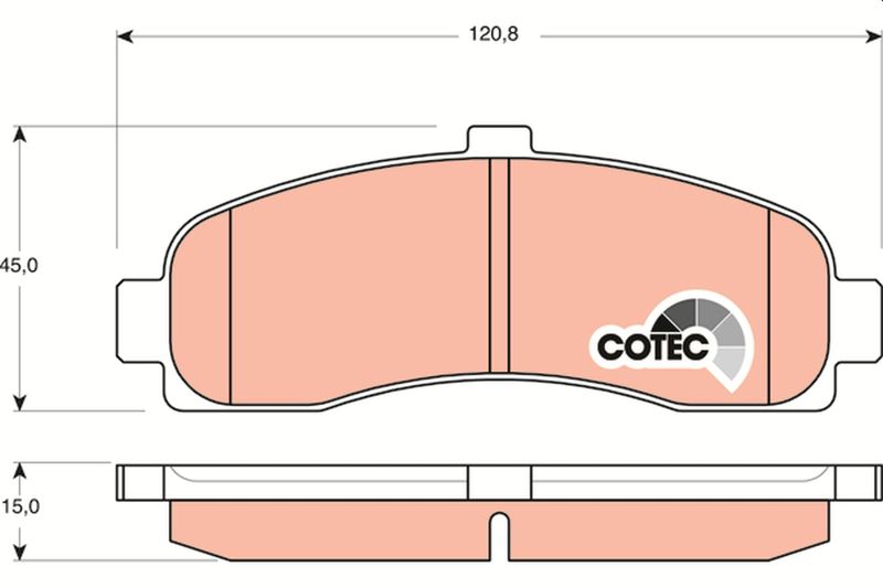 TRW GDB1059 Brake Pad Set, disc brake