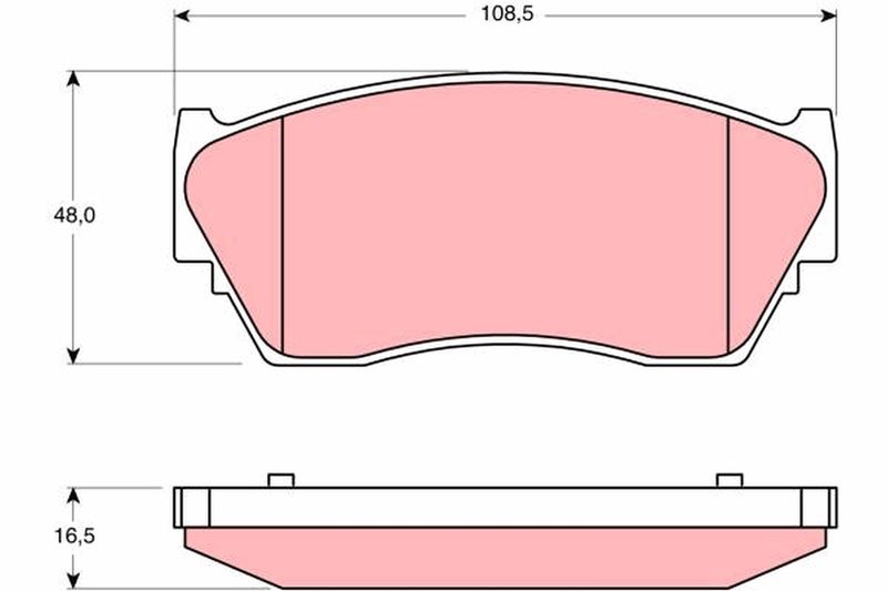 TRW GDB1170 Brake Pad Set, disc brake