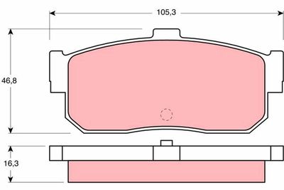 Brake Pad Set, disc brake TRW GDB1172