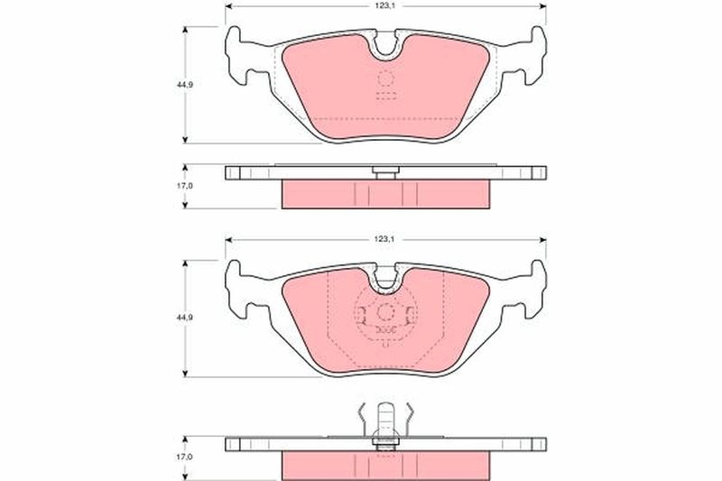 TRW GDB1189 Brake Pad Set, disc brake