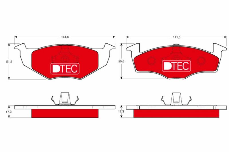 TRW GDB1274DTE Brake Pad Set, disc brake