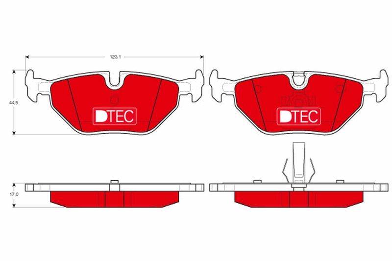 TRW GDB1344DTE Brake Pad Set, disc brake