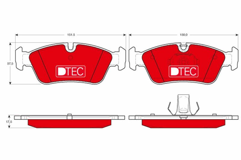 TRW GDB1348DTE Brake Pad Set, disc brake