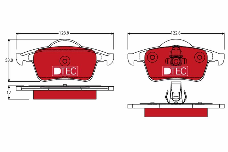 TRW GDB1389DTE Brake Pad Set, disc brake