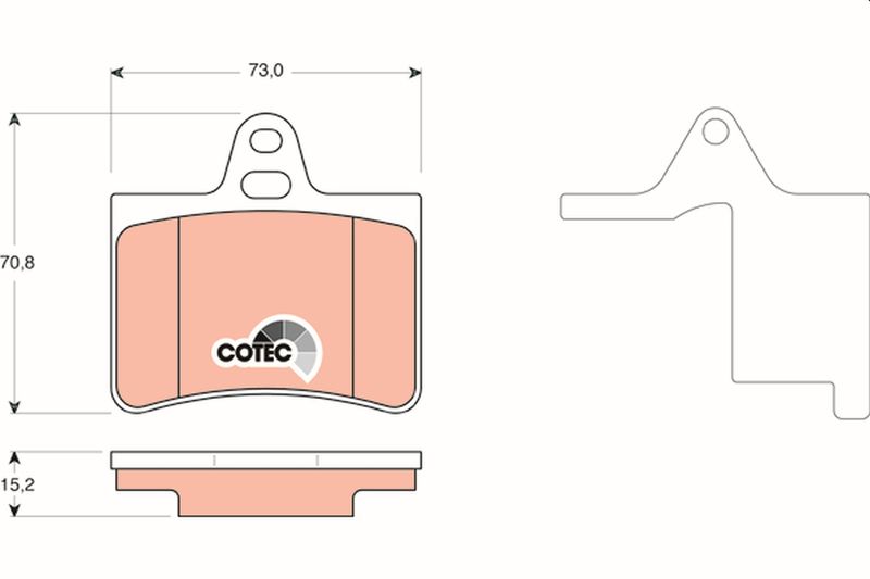 TRW GDB1450 Brake Pad Set, disc brake