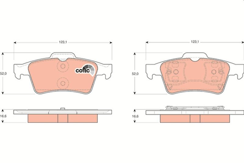 TRW GDB1469 Brake Pad Set, disc brake