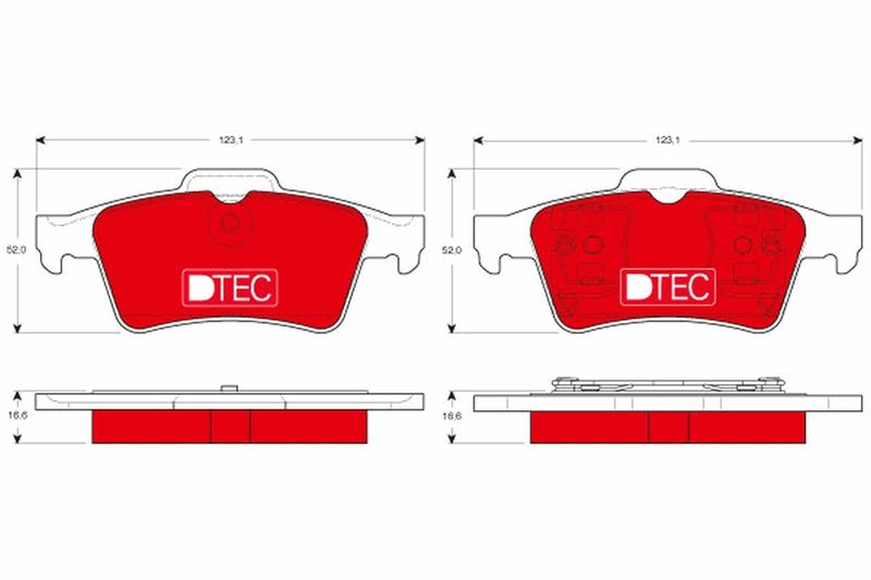 TRW GDB1469DTE Brake Pad Set, disc brake