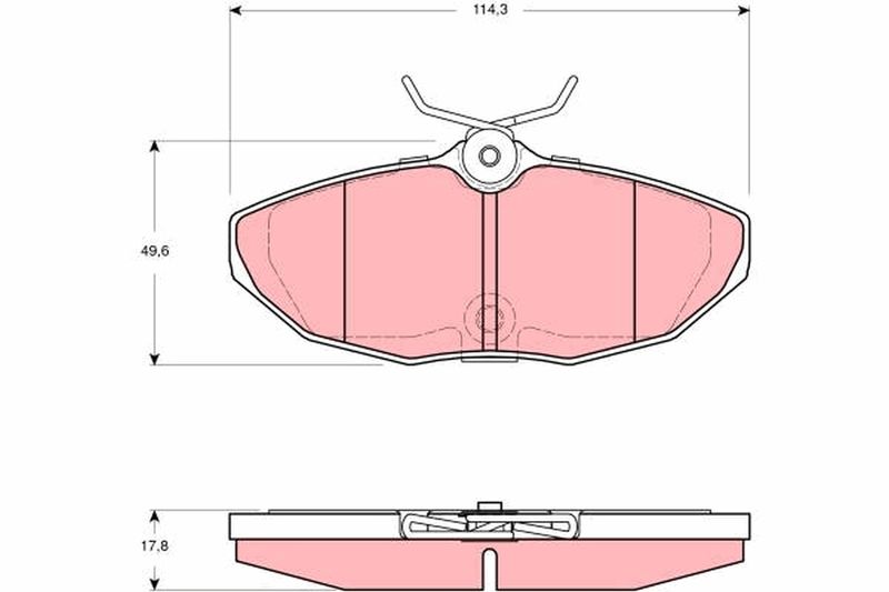 TRW GDB1511 Brake Pad Set, disc brake