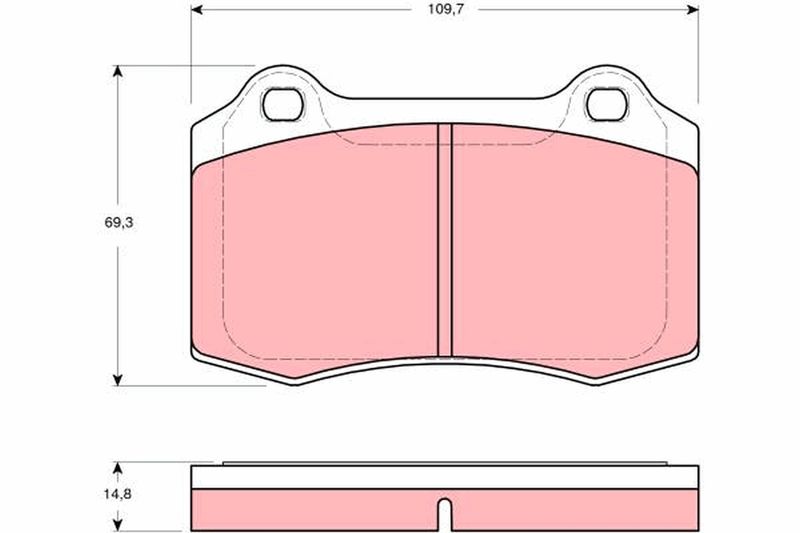 TRW GDB1513 Brake Pad Set, disc brake