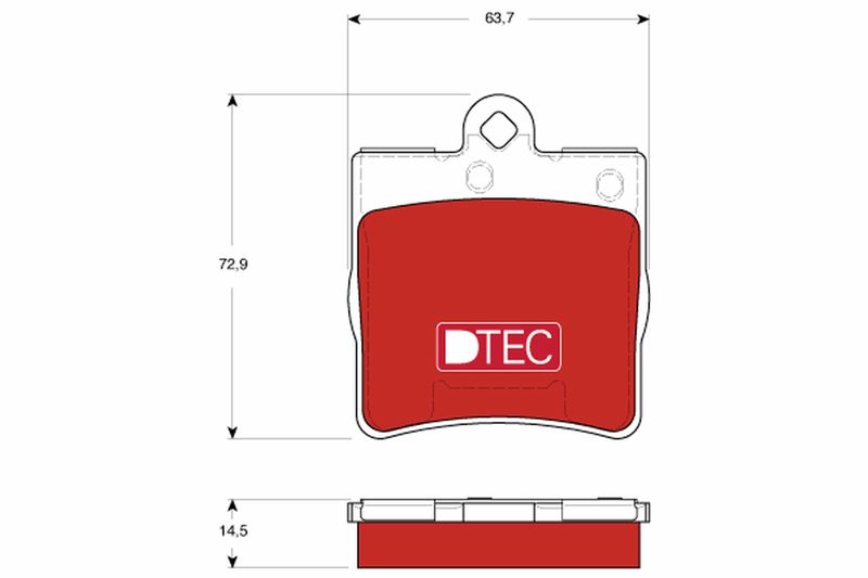 TRW GDB1545DTE Brake Pad Set, disc brake