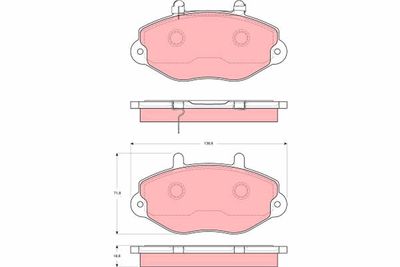 Brake Pad Set, disc brake TRW GDB1573