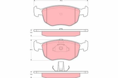 Brake Pad Set, disc brake TRW GDB1618