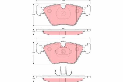 Brake Pad Set, disc brake TRW GDB1619