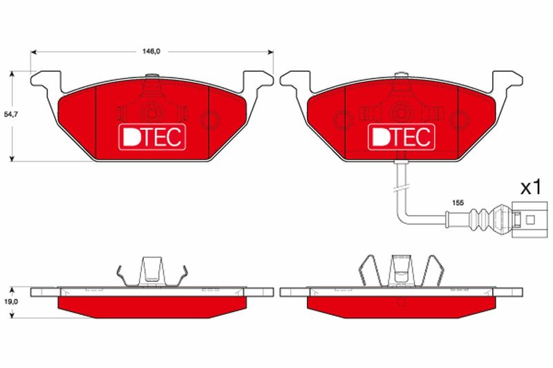 TRW GDB1658DTE Brake Pad Set, disc brake