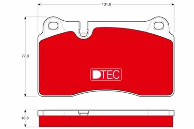 Brake Pad Set, disc brake TRW GDB1670DTE