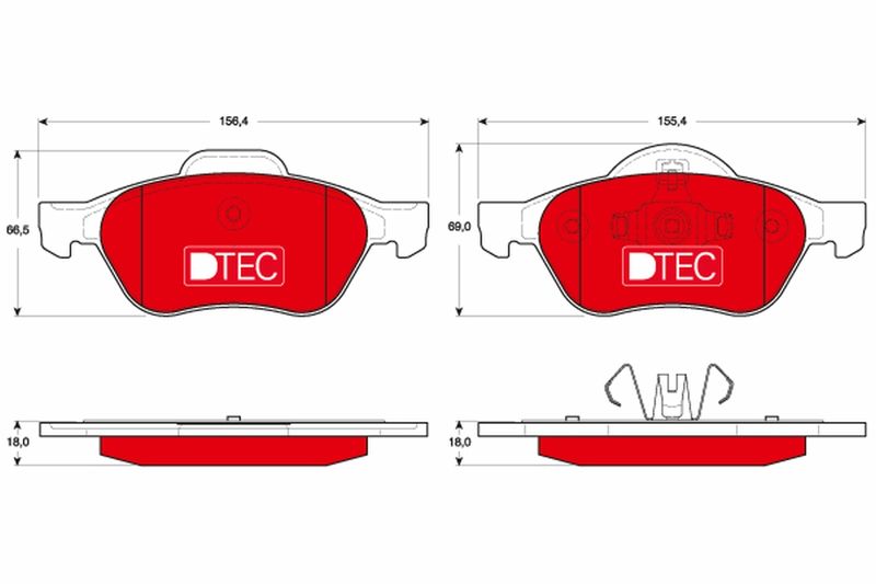 TRW GDB1687DTE Brake Pad Set, disc brake