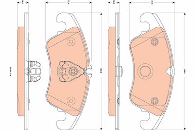 Brake Pad Set, disc brake TRW GDB1833