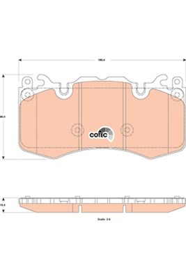 Brake Pad Set, disc brake TRW GDB1834