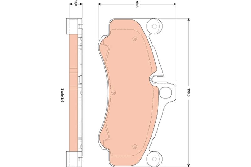 TRW GDB1862 Brake Pad Set, disc brake