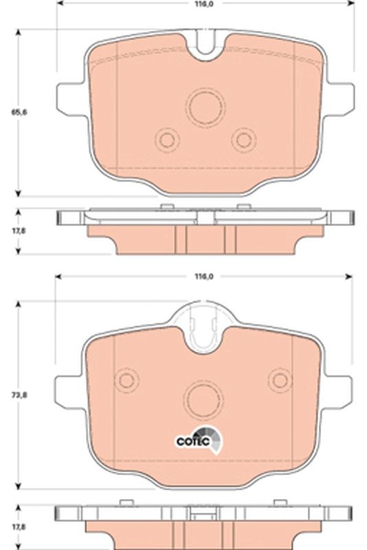 TRW GDB1869 Brake Pad Set, disc brake