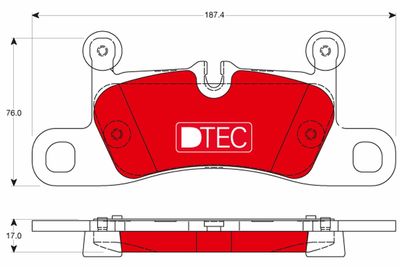 Brake Pad Set, disc brake TRW GDB1875DTE