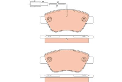 Brake Pad Set, disc brake TRW GDB1879