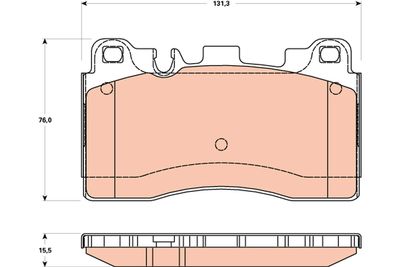 Brake Pad Set, disc brake TRW GDB1906