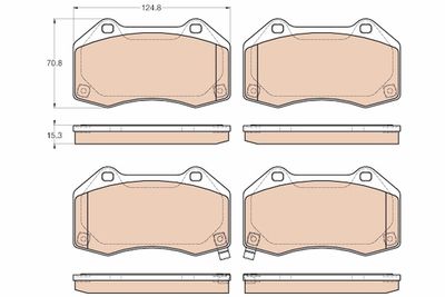 Brake Pad Set, disc brake TRW GDB1979