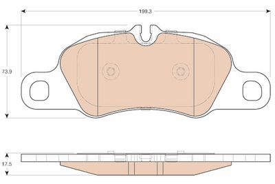 Brake Pad Set, disc brake TRW GDB1990