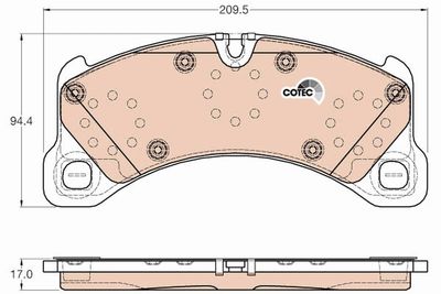 Brake Pad Set, disc brake TRW GDB2004