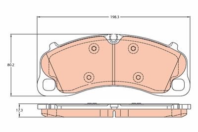 Brake Pad Set, disc brake TRW GDB2089