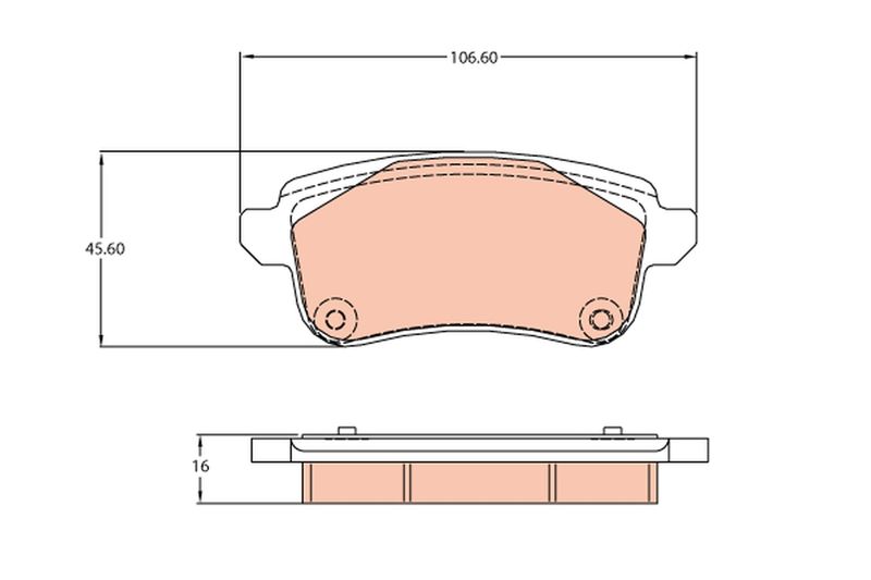 TRW GDB2136 Brake Pad Set, disc brake