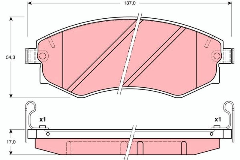 TRW GDB3169 Brake Pad Set, disc brake