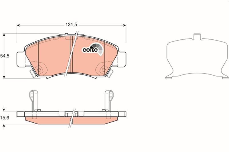 TRW GDB3212 Brake Pad Set, disc brake