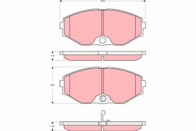 Brake Pad Set, disc brake TRW GDB3273