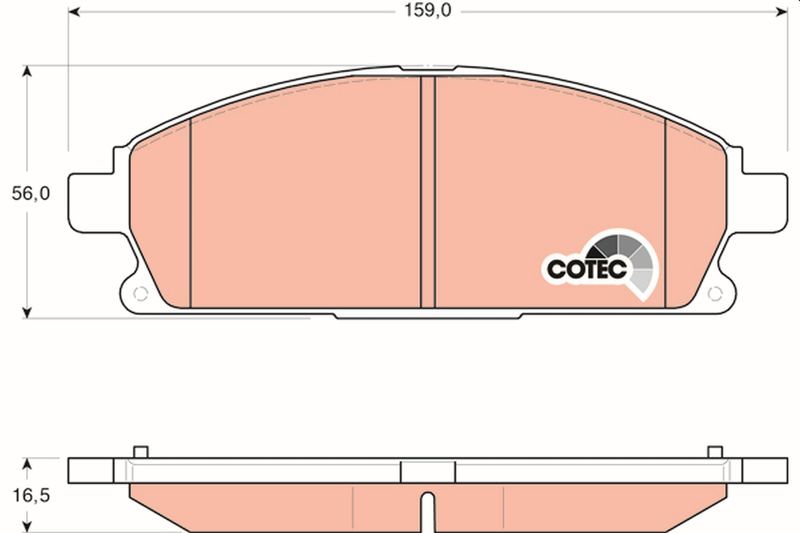 TRW GDB3293 Brake Pad Set, disc brake