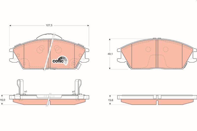 TRW GDB3331 Brake Pad Set, disc brake