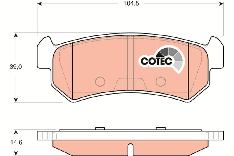 TRW GDB3348 Brake Pad Set, disc brake