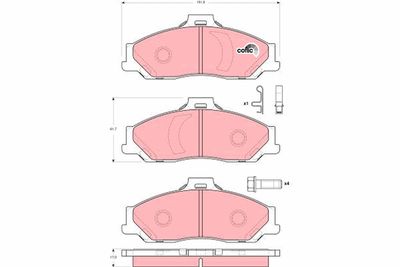 Brake Pad Set, disc brake TRW GDB3353