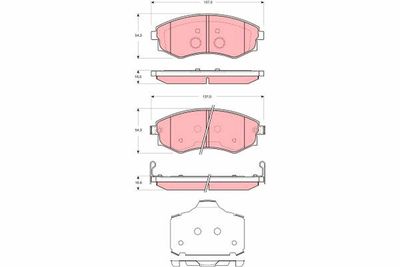 Brake Pad Set, disc brake TRW GDB3365