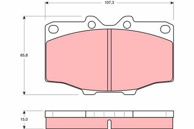 Brake Pad Set, disc brake TRW GDB352