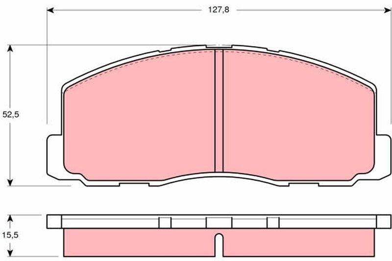 TRW GDB355 Brake Pad Set, disc brake