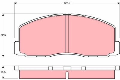 Brake Pad Set, disc brake TRW GDB355