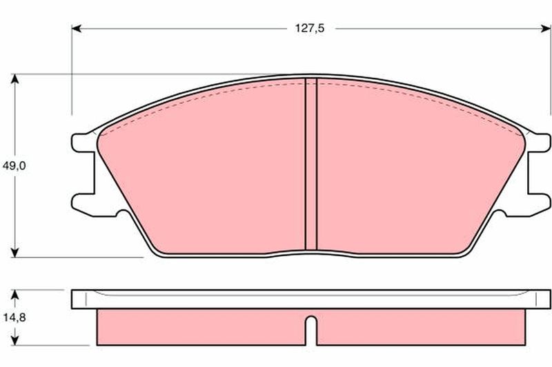 TRW GDB373 Brake Pad Set, disc brake