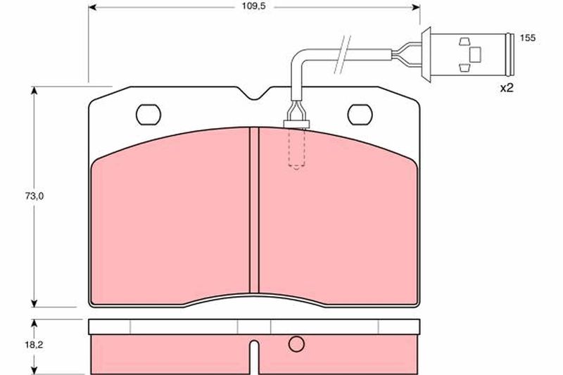 TRW GDB478 Brake Pad Set, disc brake