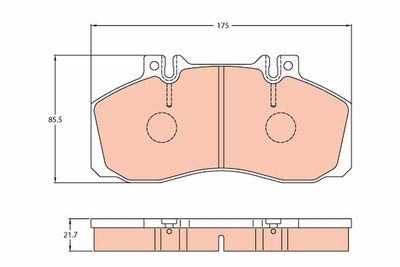 Brake Pad Set, disc brake TRW GDB5050