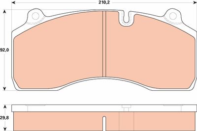 Brake Pad Set, disc brake TRW GDB5100