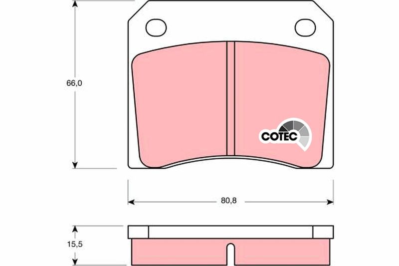 TRW GDB557 Brake Pad Set, disc brake