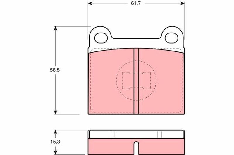 TRW GDB648 Brake Pad Set, disc brake