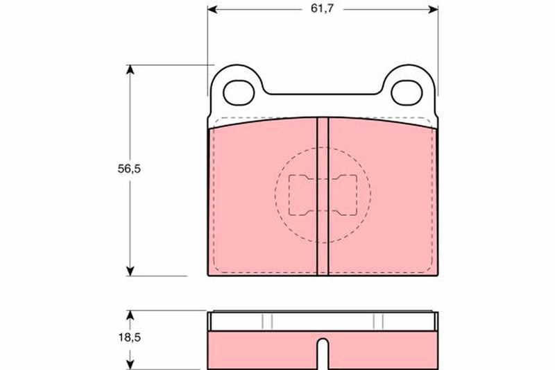 TRW GDB663 Brake Pad Set, disc brake